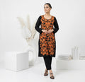 Black Ari Embroidered Kashmiri Cotton Kurta Set