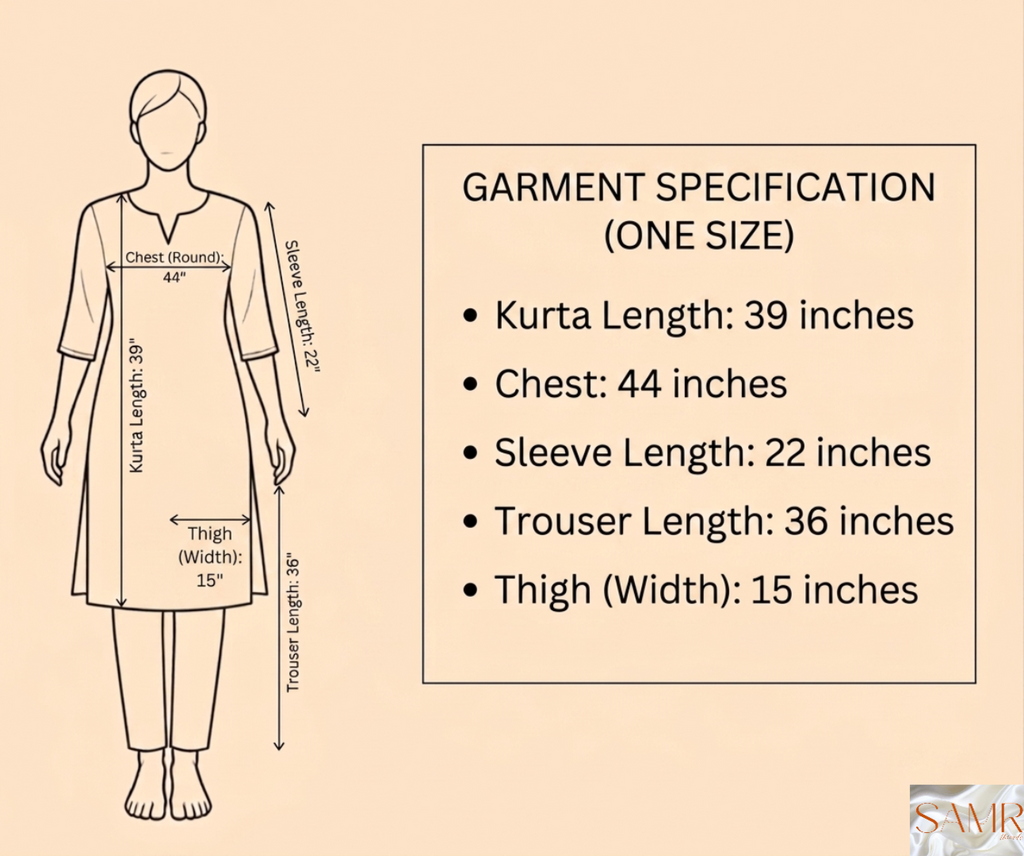 Copper Metallic Embroidered Kashmiri kurta set