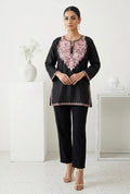 Kashmiri Ari embroidered Back short Cotton kurti