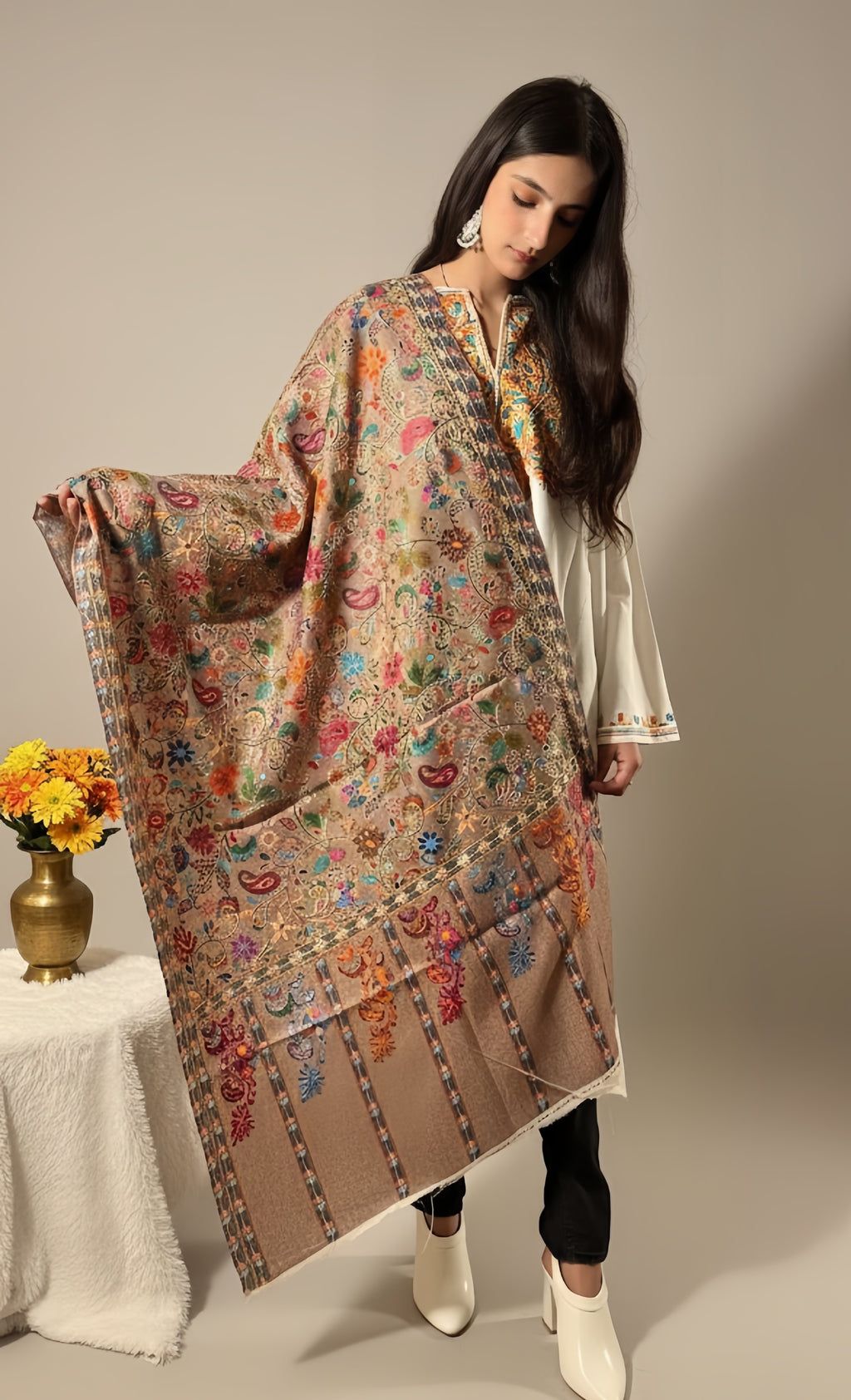 Al-Azhar collection- kalamkari shawl